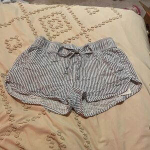 Blue and white short